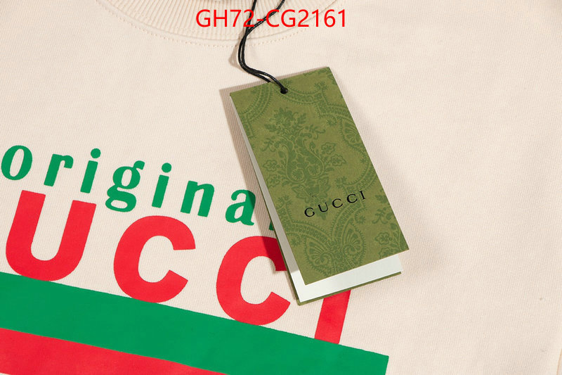 Clothing-Gucci designer replica ID: CG2161 $: 72USD