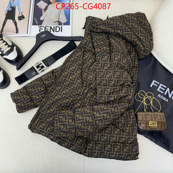 Down jacket Men-Fendi replcia cheap from china ID: CG4087 $: 265USD