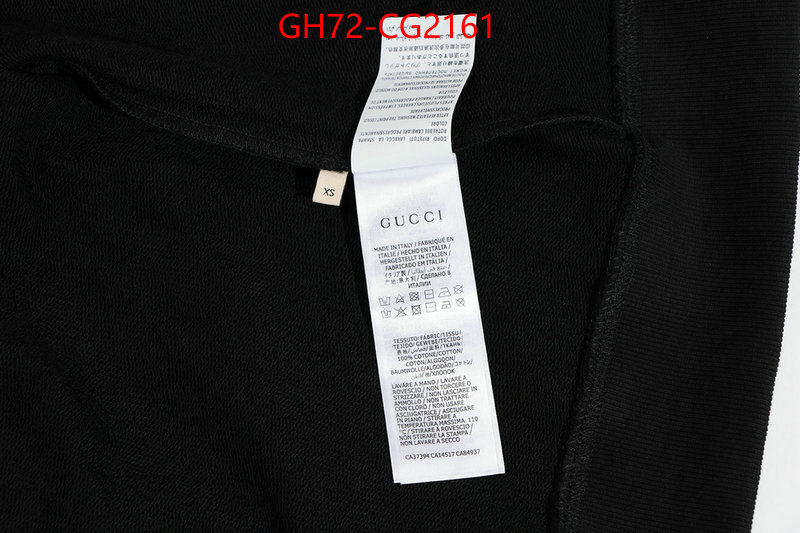 Clothing-Gucci designer replica ID: CG2161 $: 72USD