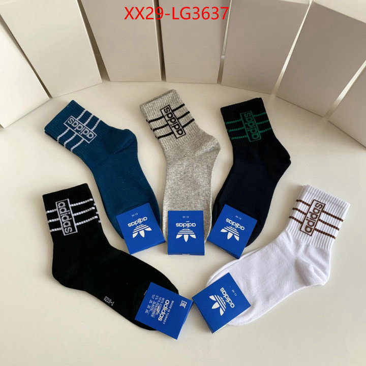 Sock-Adidas best luxury replica ID: LG3637 $: 29USD