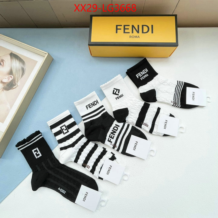 Sock-Fendi what's the best to buy replica ID: LG3668 $: 29USD