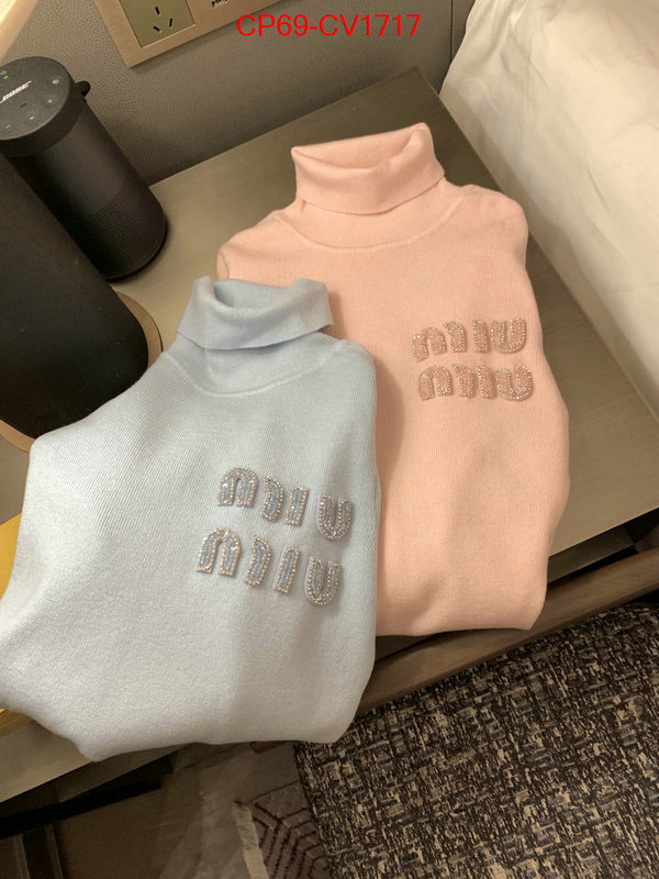 Clothing-MIU MIU buy the best high quality replica ID: CV1717 $: 69USD