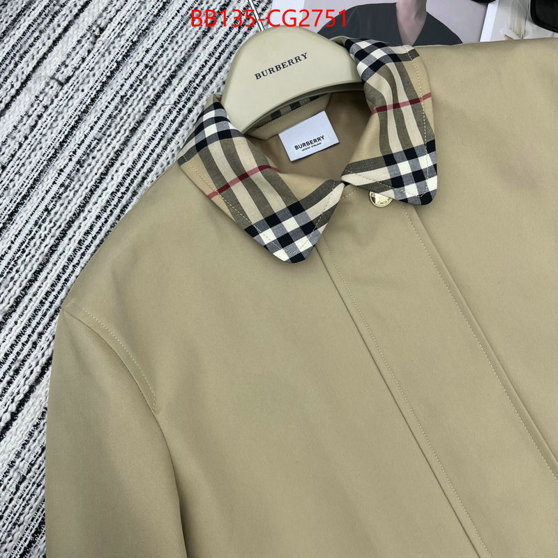Clothing-Burberry what's the best place to buy replica ID: CG2751 $: 135USD