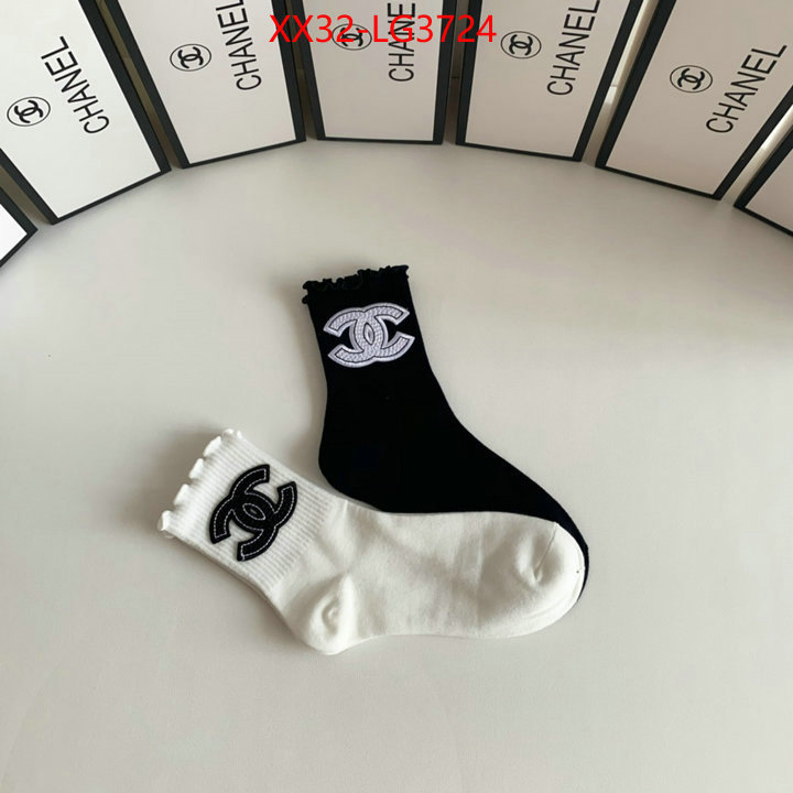 Sock-Chanel how to buy replcia ID: LG3724 $: 32USD