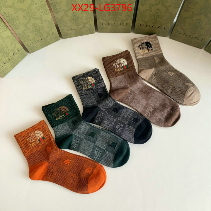 Sock-Gucci fake ID: LG3796 $: 29USD