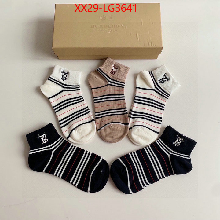 Sock-Burberry high quality replica designer ID: LG3641 $: 29USD