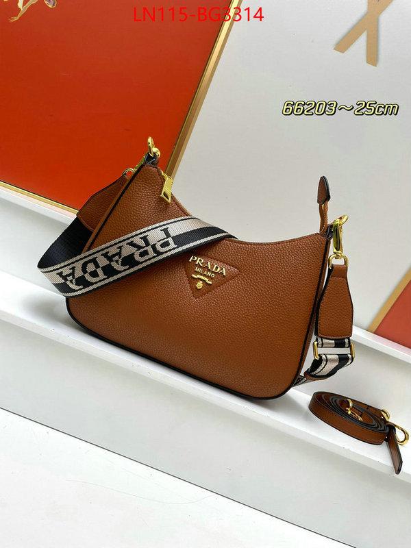 Prada Bags (4A)-Diagonal- new ID: BG3314 $: 115USD