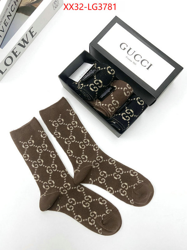 Sock-Gucci designer 1:1 replica ID: LG3781 $: 32USD