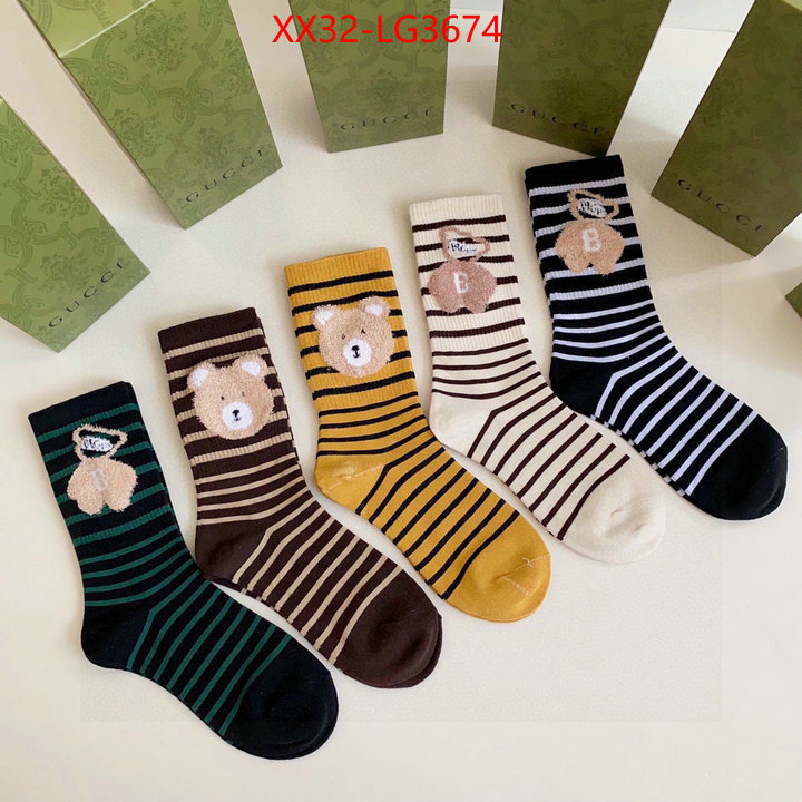 Sock-Gucci online from china ID: LG3674 $: 32USD