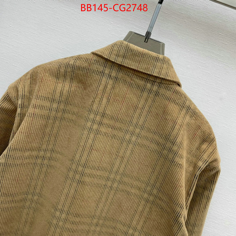 Clothing-Burberry new designer replica ID: CG2748 $: 145USD