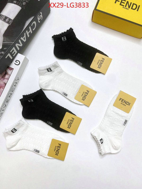 Sock-Fendi where can i buy ID: LG3833 $: 29USD