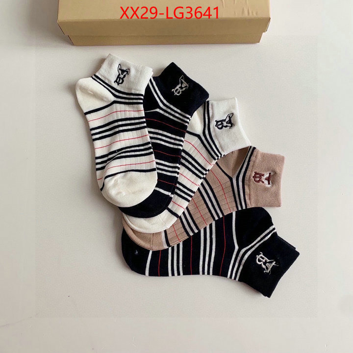 Sock-Burberry high quality replica designer ID: LG3641 $: 29USD