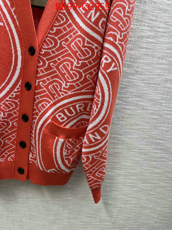 Clothing-Burberry find replica ID: CG959 $: 99USD
