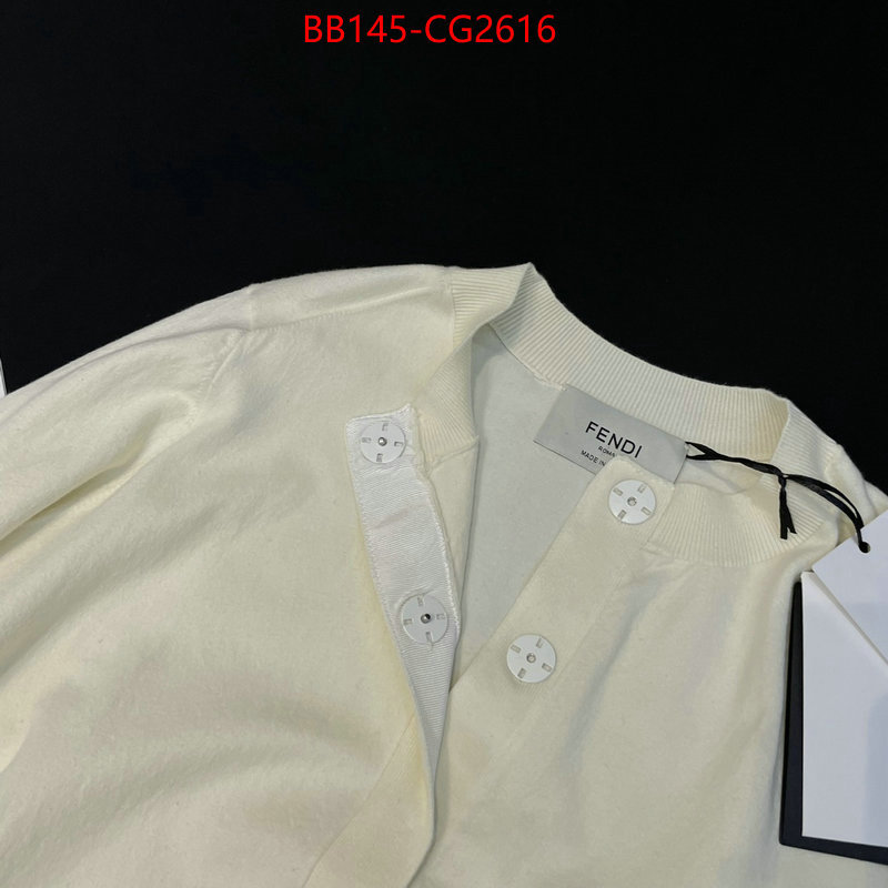 Clothing-Fendi buying replica ID: CG2616 $: 145USD