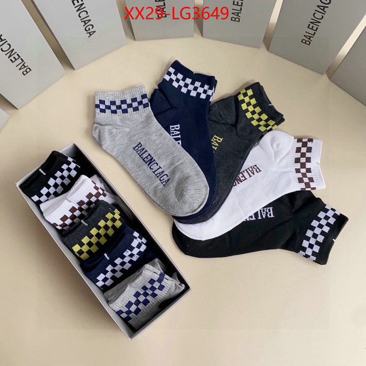 Sock-Balenciaga replcia cheap from china ID: LG3649 $: 29USD