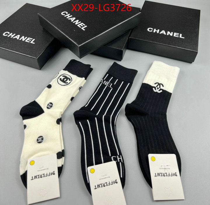 Sock-Chanel unsurpassed quality ID: LG3726 $: 29USD