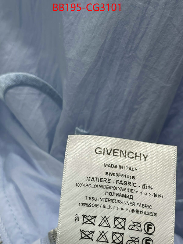 Clothing-Givenchy where can i find ID: CG3101 $: 195USD