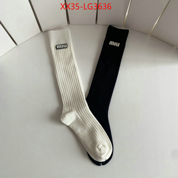 Sock-Miu Miu perfect replica ID: LG3636 $: 35USD