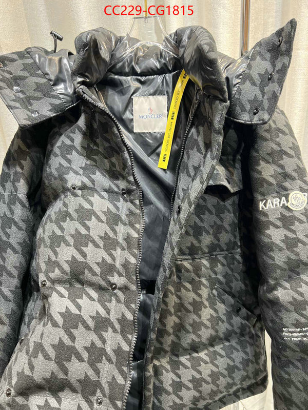 Down jacket Men-Moncler is it ok to buy replica ID: CG1815 $: 229USD