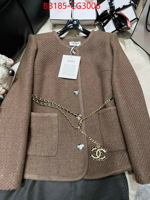 Clothing-Chanel replica aaaaa+ designer ID: CG3006 $: 185USD