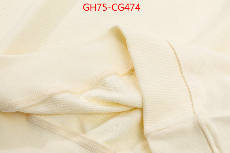 Clothing-Gucci shop cheap high quality 1:1 replica ID: CG474 $: 75USD