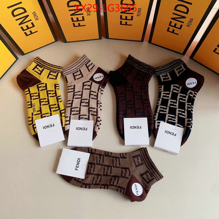 Sock-Fendi what is aaaaa quality ID: LG3665 $: 29USD