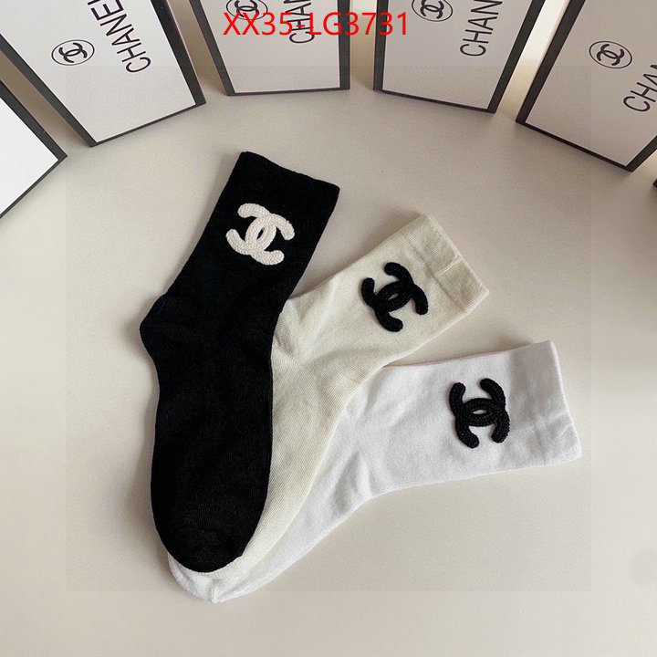 Sock-Chanel mirror copy luxury ID: LG3731 $: 35USD