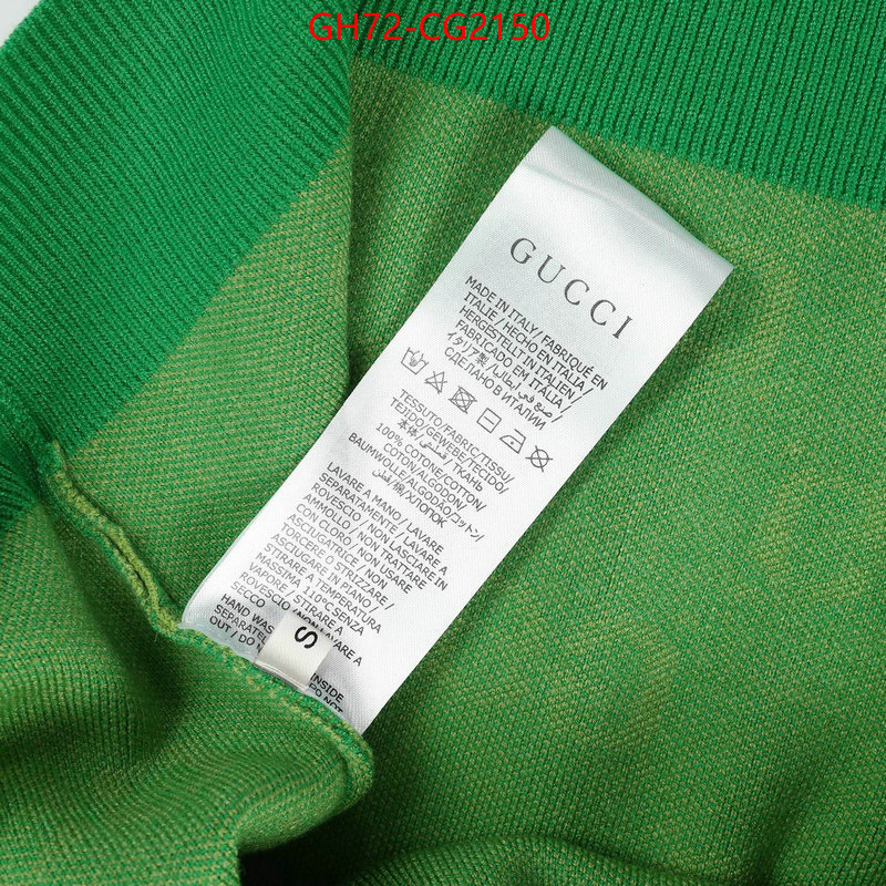 Clothing-Gucci luxury cheap replica ID: CG2150 $: 72USD