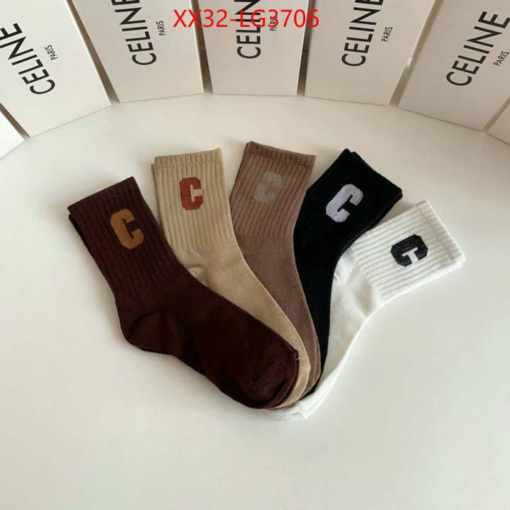 Sock-CELINE replcia cheap ID: LG3706 $: 32USD