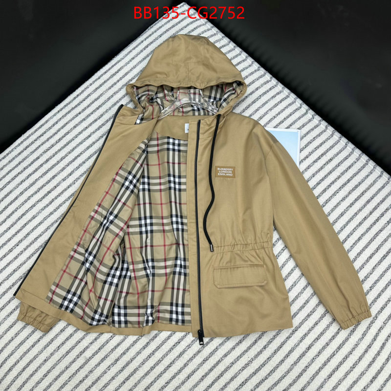 Clothing-Burberry top perfect fake ID: CG2752 $: 135USD