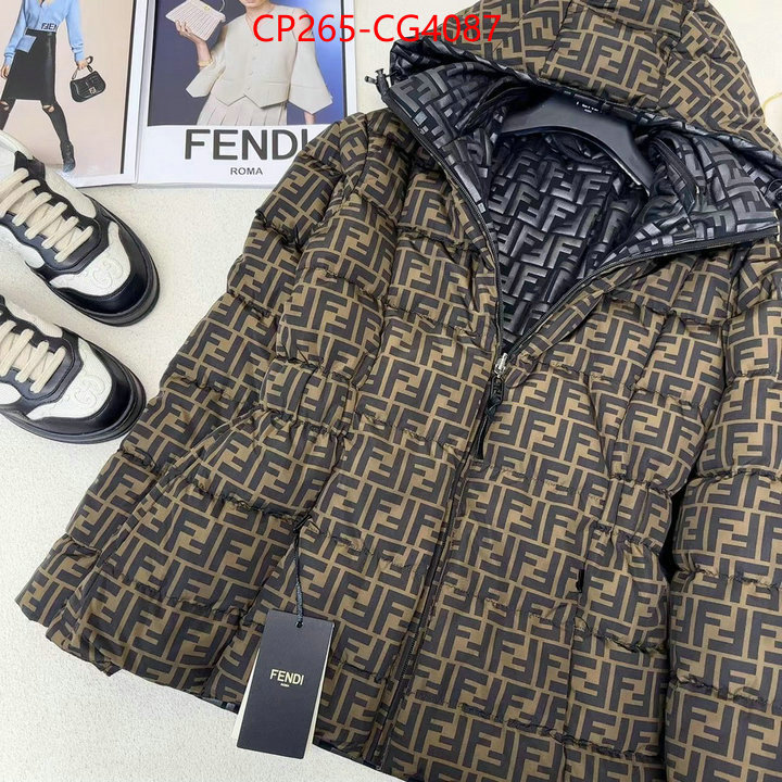 Down jacket Men-Fendi replcia cheap from china ID: CG4087 $: 265USD