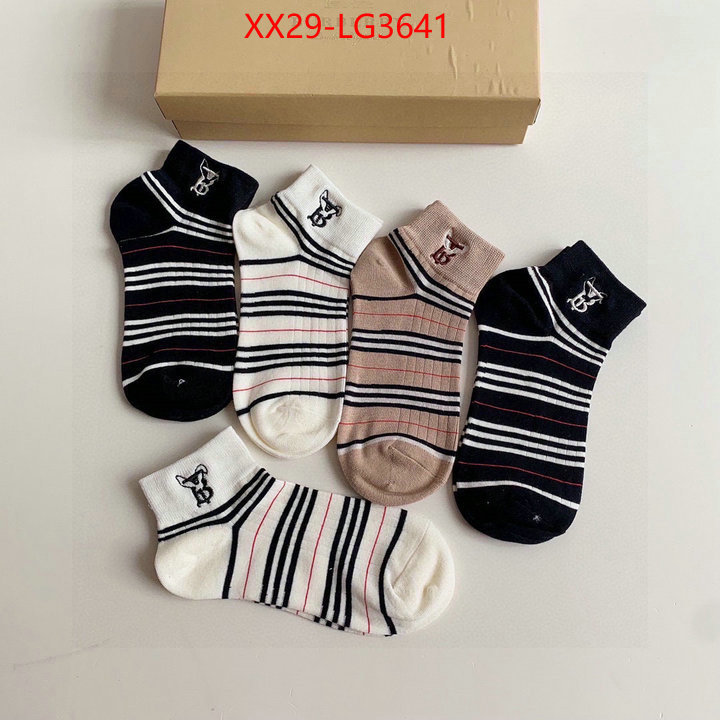 Sock-Burberry high quality replica designer ID: LG3641 $: 29USD