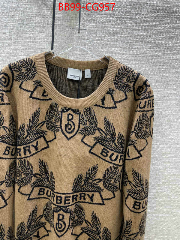 Clothing-Burberry 2023 replica ID: CG957 $: 99USD