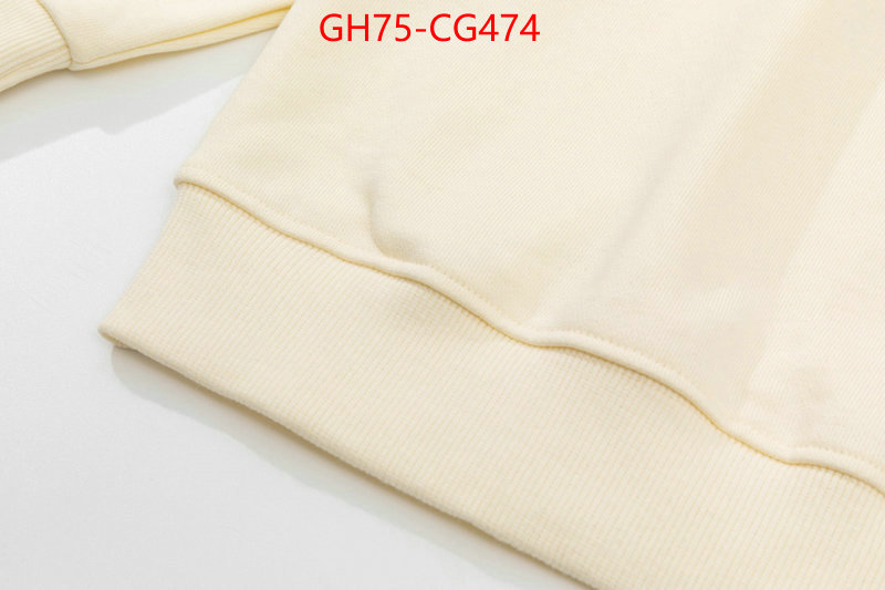 Clothing-Gucci shop cheap high quality 1:1 replica ID: CG474 $: 75USD