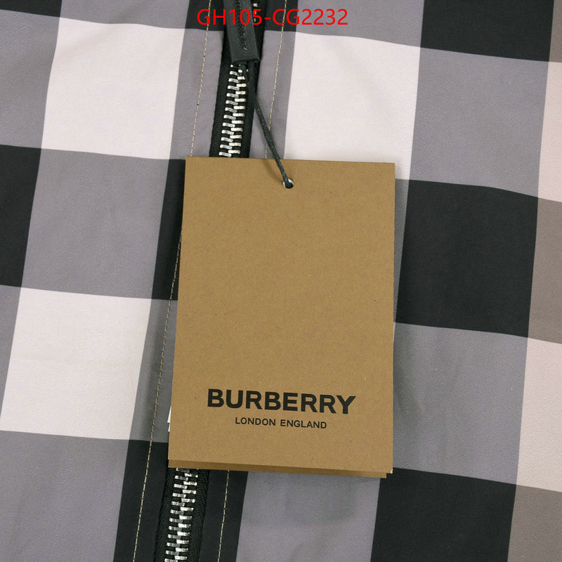 Clothing-Burberry designer wholesale replica ID: CG2232 $: 105USD