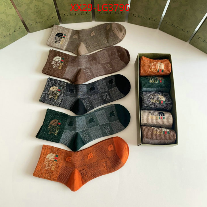 Sock-Gucci fake ID: LG3796 $: 29USD