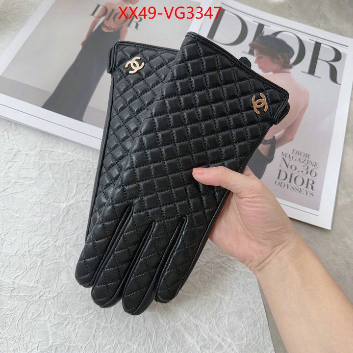 Gloves-Chanel highest product quality ID: VG3347 $: 49USD