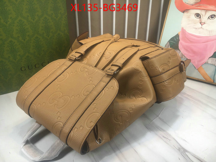 Gucci Bags(4A)-Backpack- top perfect fake ID: BG3469 $: 135USD