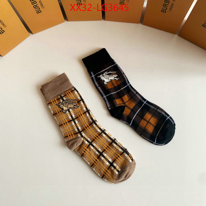 Sock-Burberry 7 star quality designer replica ID: LG3645 $: 32USD