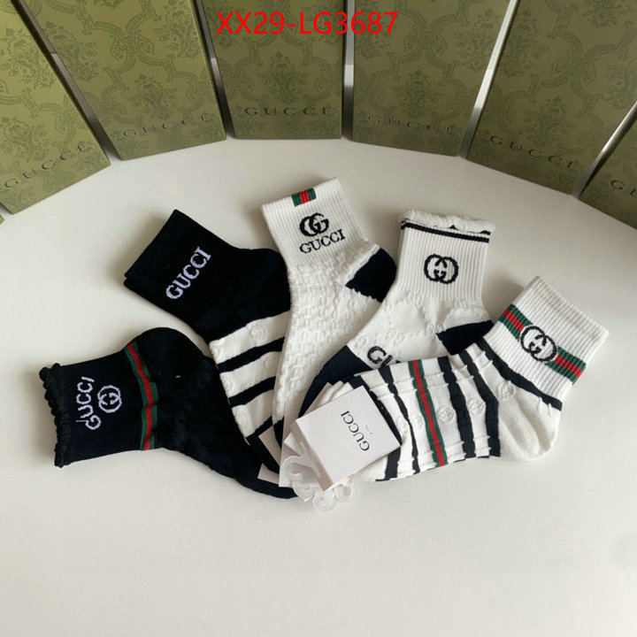 Sock-Gucci perfect quality designer replica ID: LG3687 $: 29USD