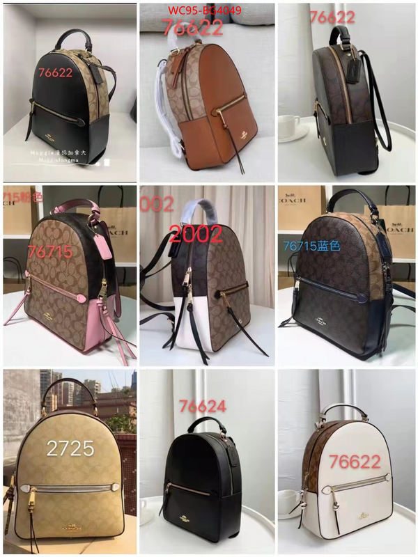 Coach Bags(4A)-Backpack- 7 star replica ID: BG4049 $: 95USD