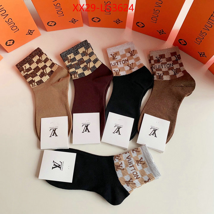 Sock-LV buy first copy replica ID: LG3624 $: 29USD