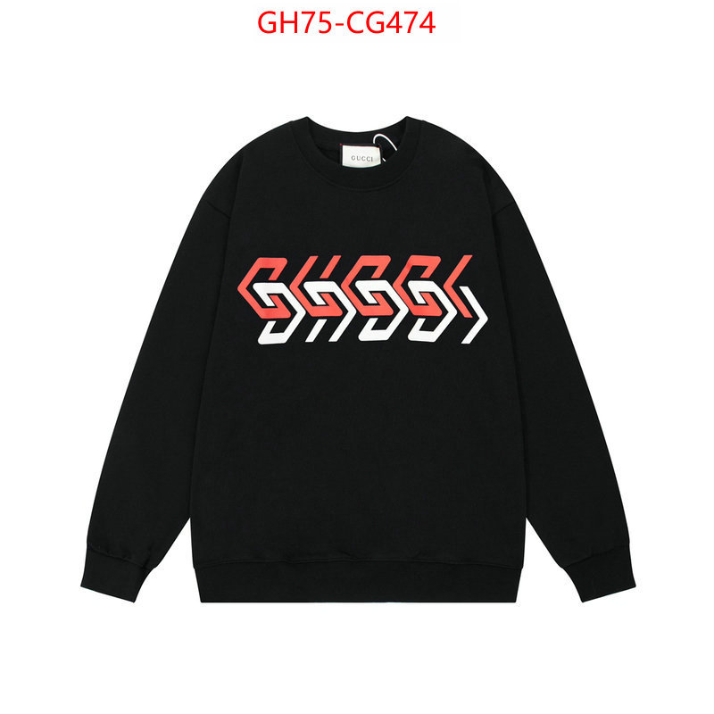 Clothing-Gucci shop cheap high quality 1:1 replica ID: CG474 $: 75USD