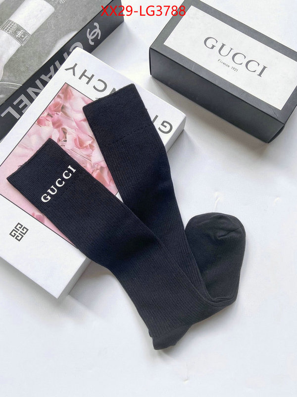 Sock-Gucci fashion designer ID: LG3788 $: 29USD