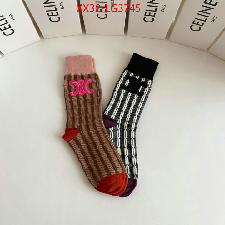 Sock-CELINE wholesale designer shop ID: LG3745 $: 32USD