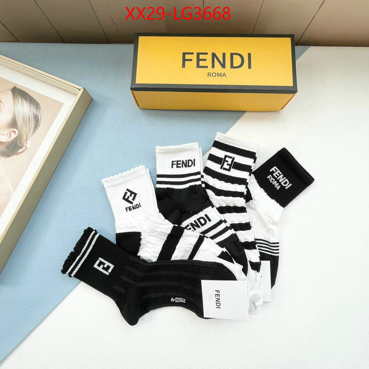 Sock-Fendi what's the best to buy replica ID: LG3668 $: 29USD