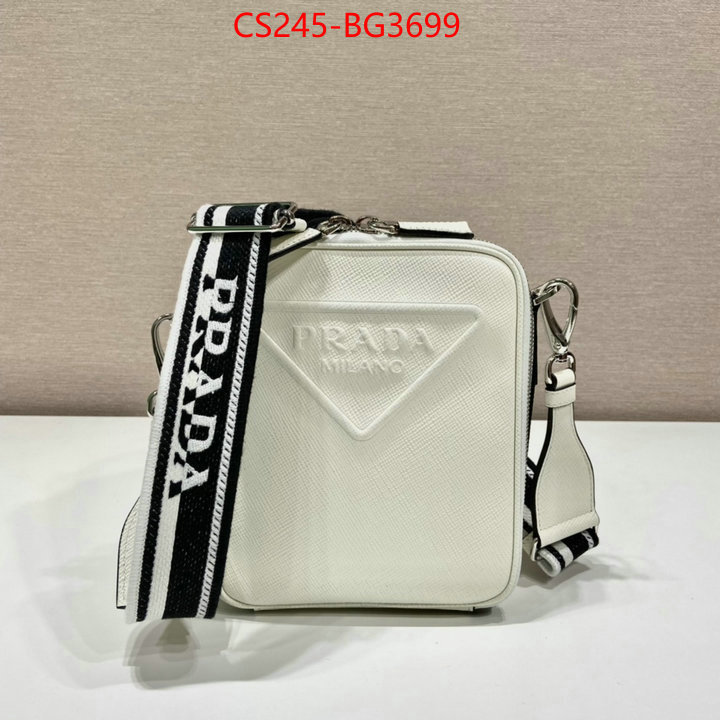 Prada Bags (TOP)-Diagonal- brand designer replica ID: BG3699 $: 245USD