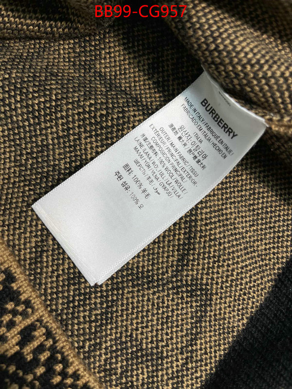 Clothing-Burberry 2023 replica ID: CG957 $: 99USD