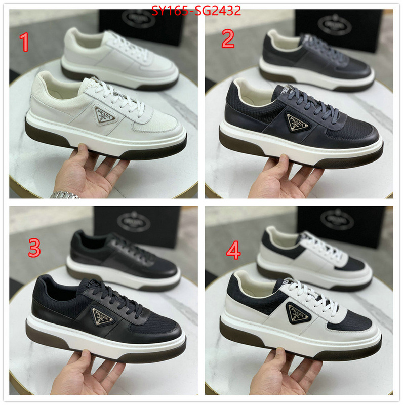 Men shoes-Prada 1:1 replica wholesale ID: SG2432 $: 165USD