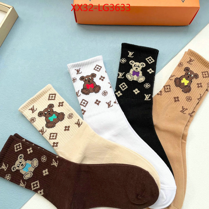 Sock-LV high-end designer ID: LG3633 $: 32USD